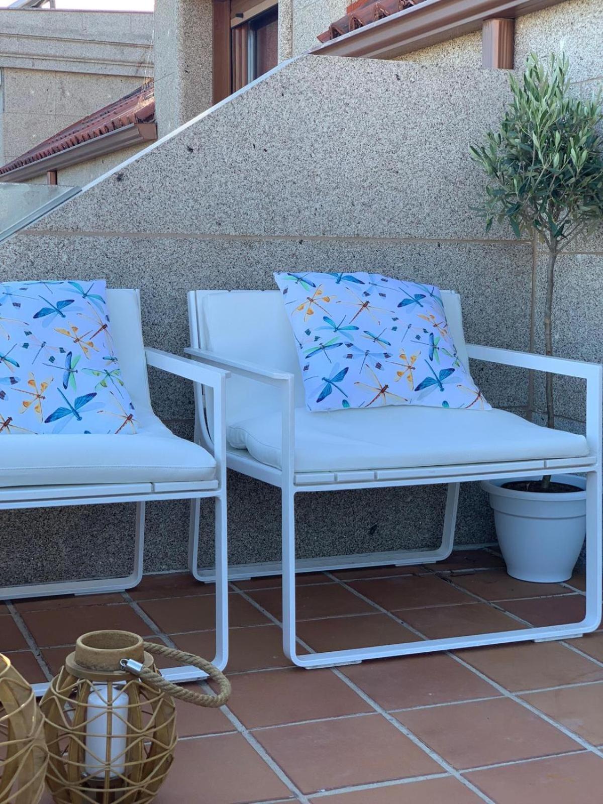 "Sanxenxo Holidays" Atico Con Garaje, Barbacoa Y Piscina A 5 Min Del Centro Luaran gambar